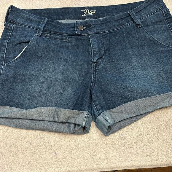 Old Navy Blue Relaxed Shorts size 14 - Picture 1 of 9